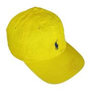 Ralph Lauren (Polo) - Yellow Strap Back Hat 1990s OSFA Vintage Retro