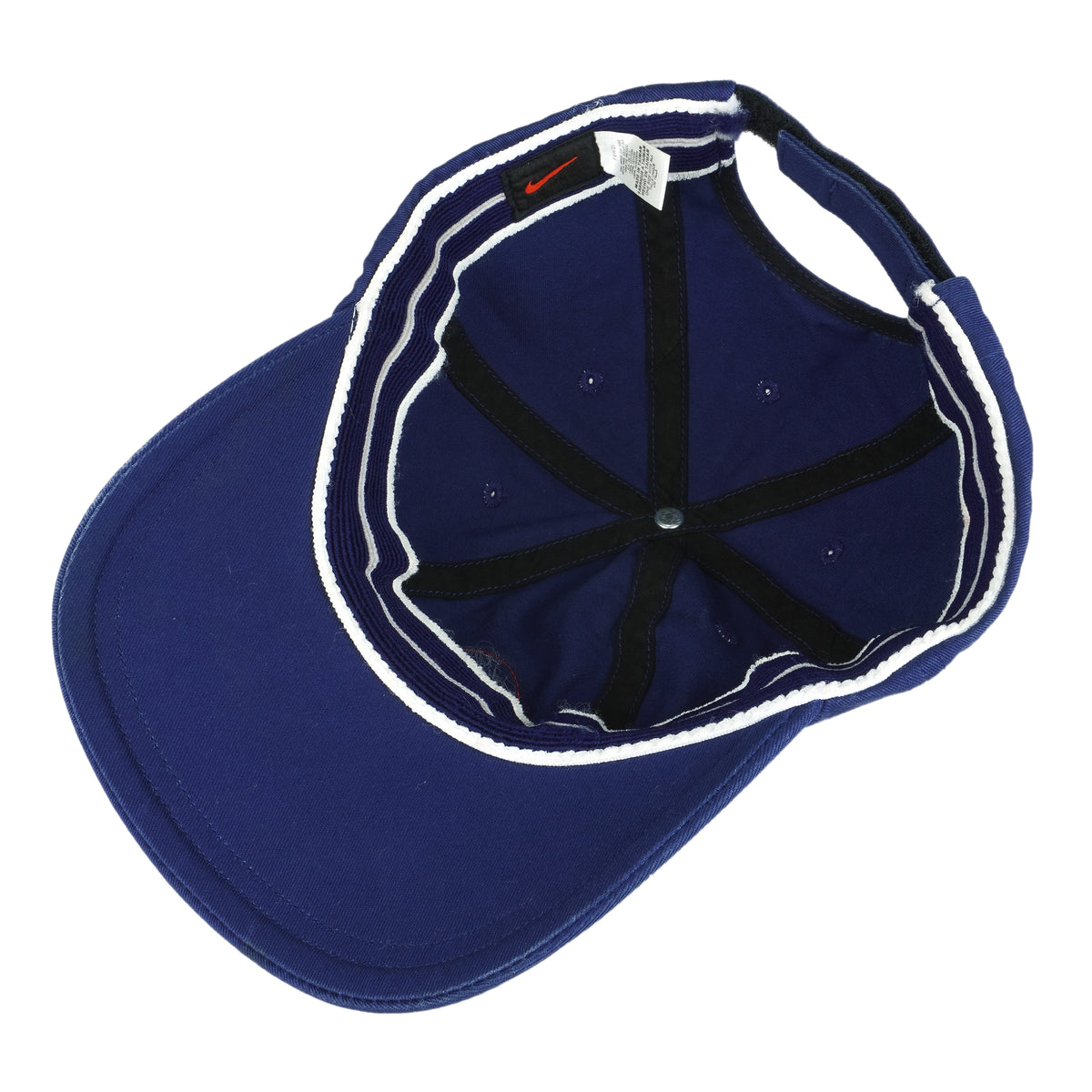 Nike - Blue Basketball Adjustable Hat 1990s OSFA Vintage Retro