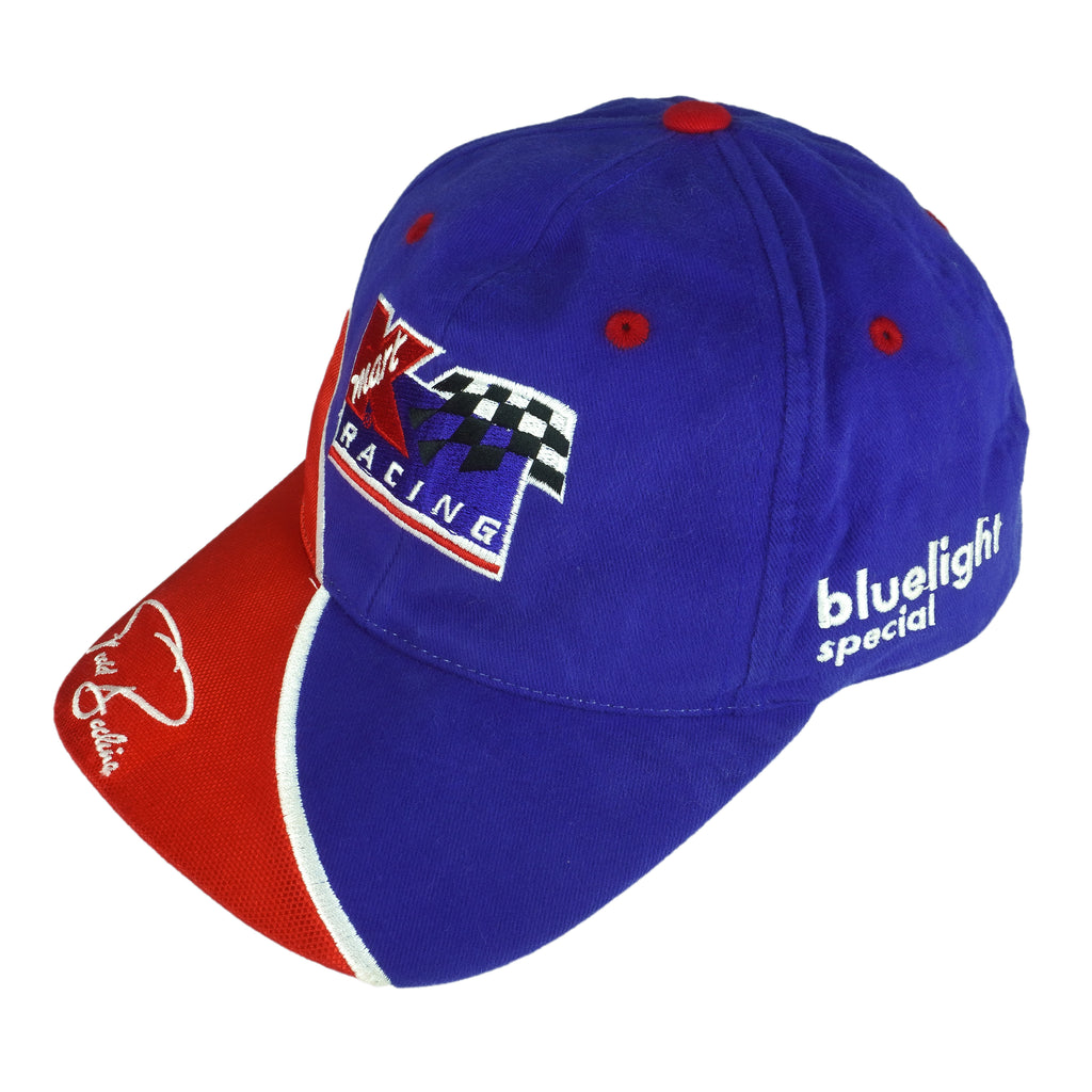 NASCAR (Checkered Flag) - K Mart Racing Strap Back Hat 1990s OSFA Vintage Retro
