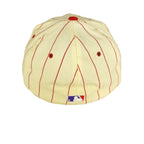 MLB (New Era) - Cream Cincinnati Reds Fitted Hat 1990s 7 1/2 Vintage Retro Baseball