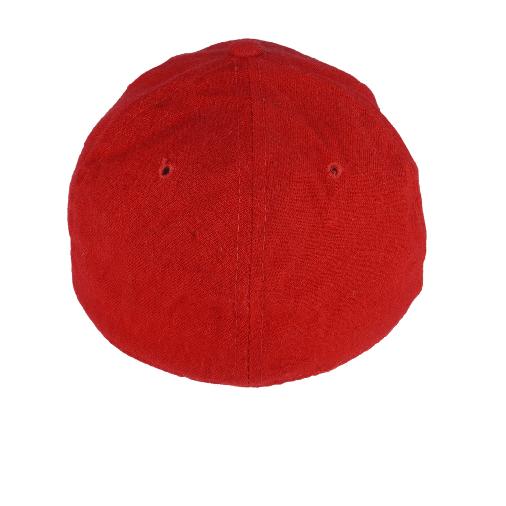 NBA (The Pro) - Chicago Bulls Spell-Out Fitted Hat 1990s 7 1/4 Vintage Retro Basketball