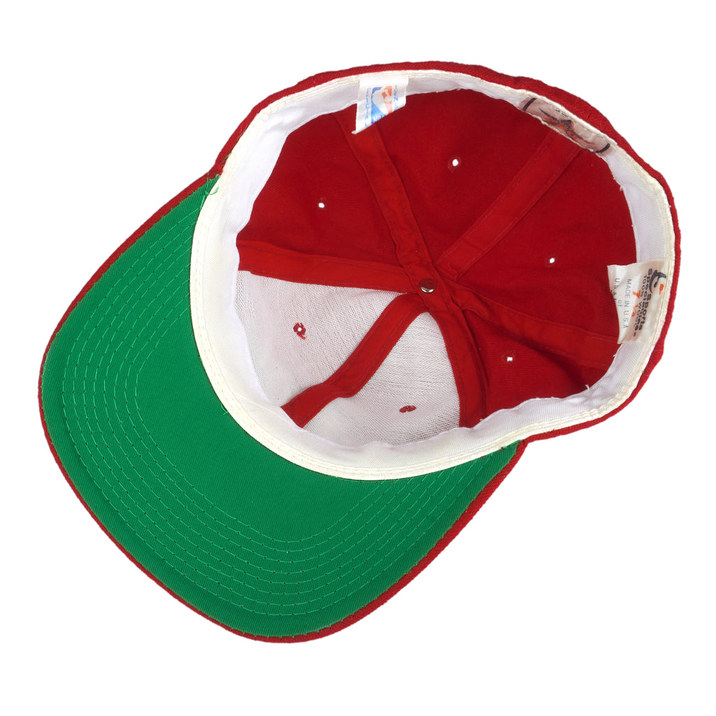 NBA (The Pro) - Chicago Bulls Spell-Out Fitted Hat 1990s 7 1/4 Vintage Retro Basketball