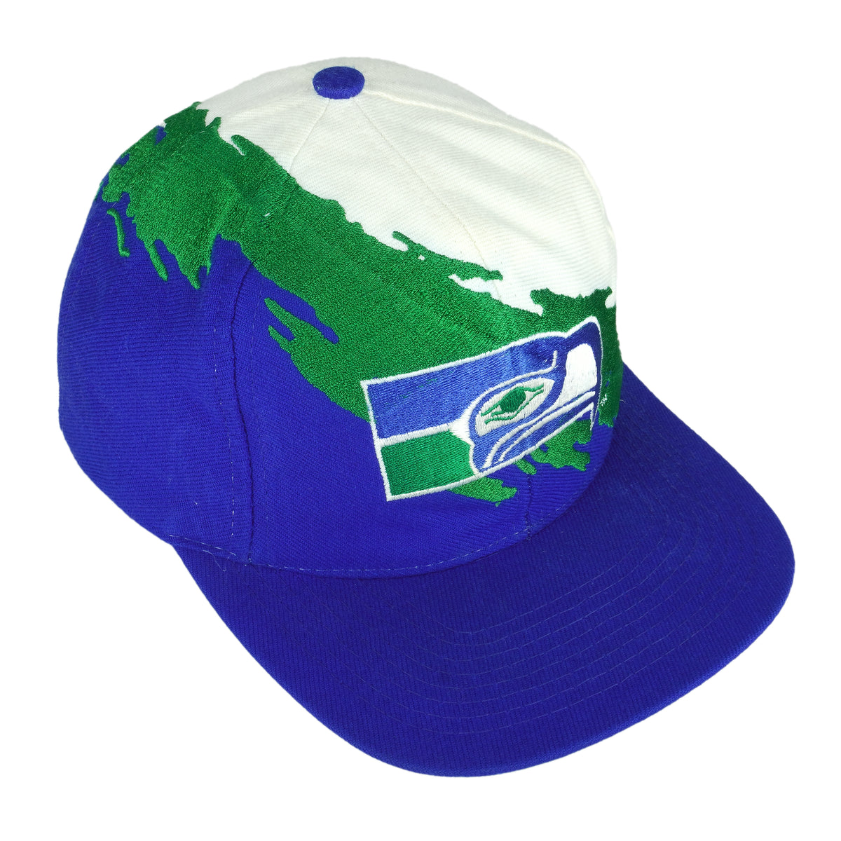 NFL (Logo Athletic) - Seattle Seahawks Snap Back Hat 1990s OSFA Vintage Retro Football