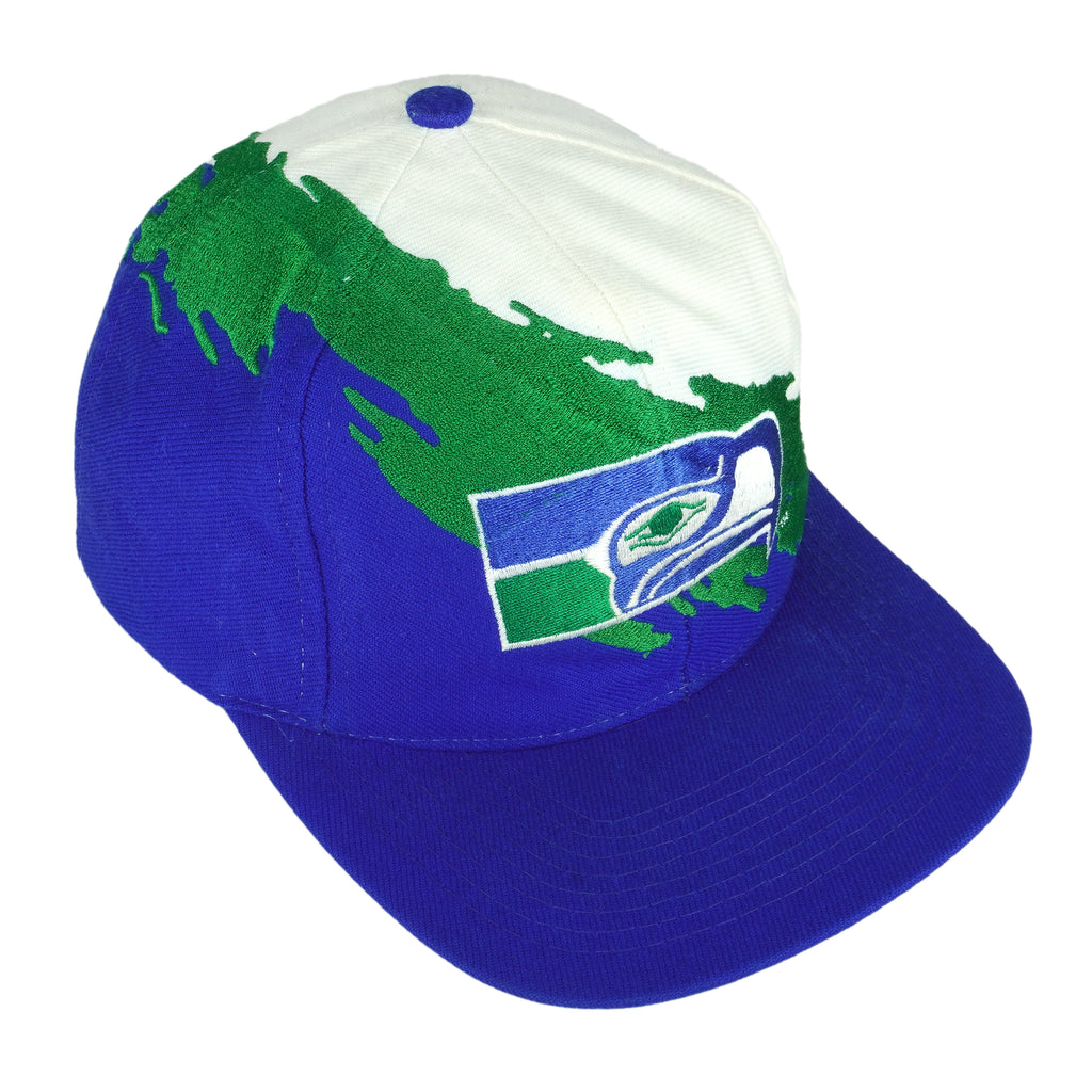 NFL (Logo Athletic) - Seattle Seahawks Snap Back Hat 1990s OSFA Vintage Retro Football