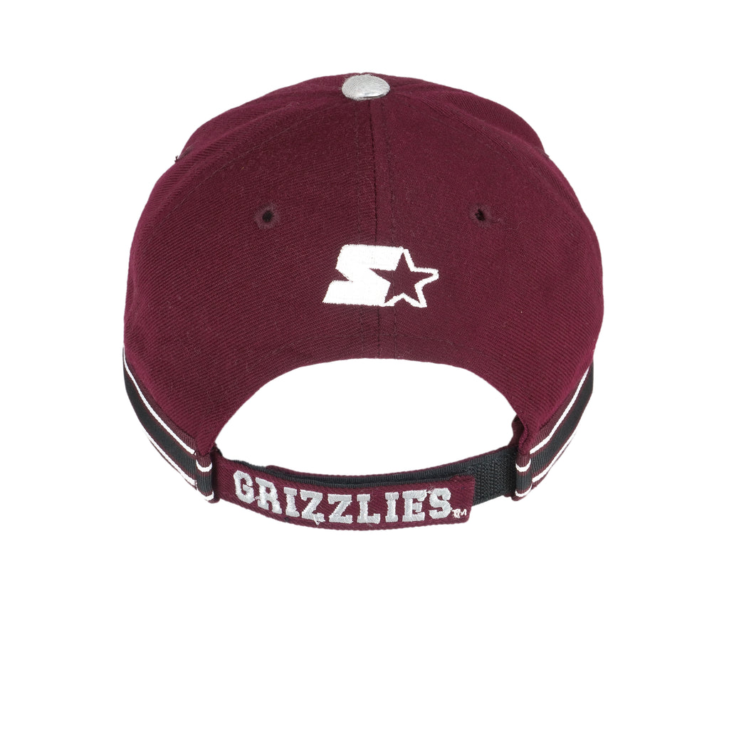 Starter - Montana University Grizzlies Adjustable Hat 1990s OSFA Vintage Retro Football College