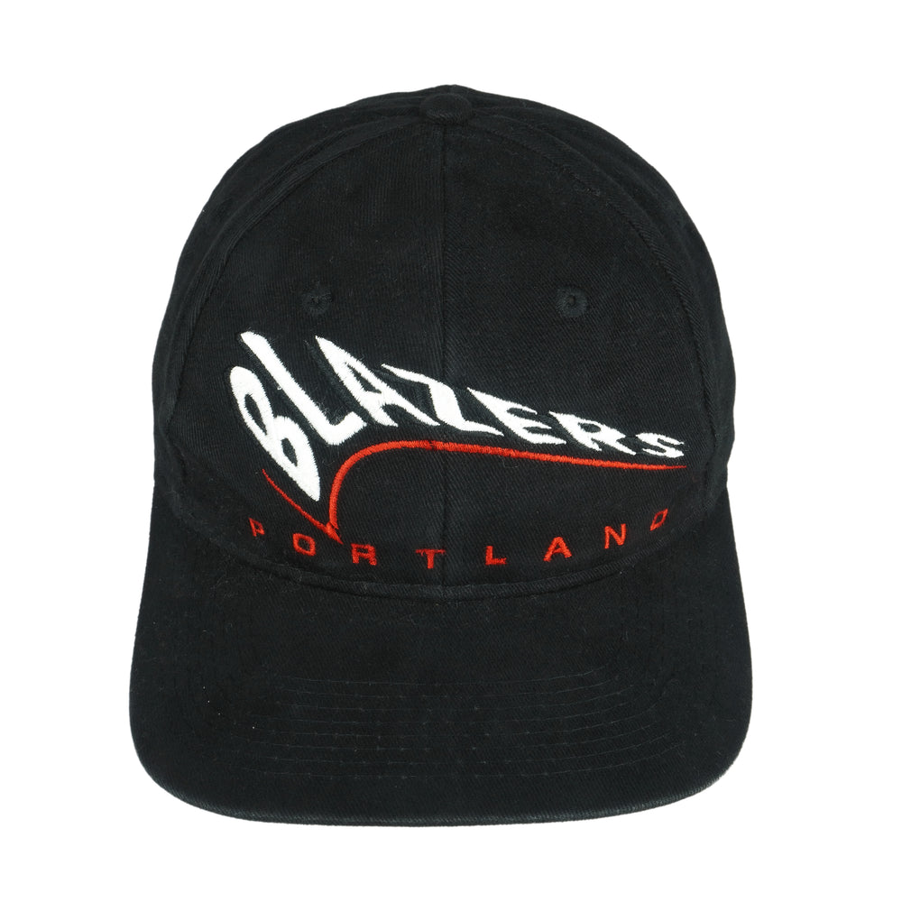 NBA - Portland Blazers Spell-Out Snap Back Hat 1990s OSFA Vintage Retro Basketball