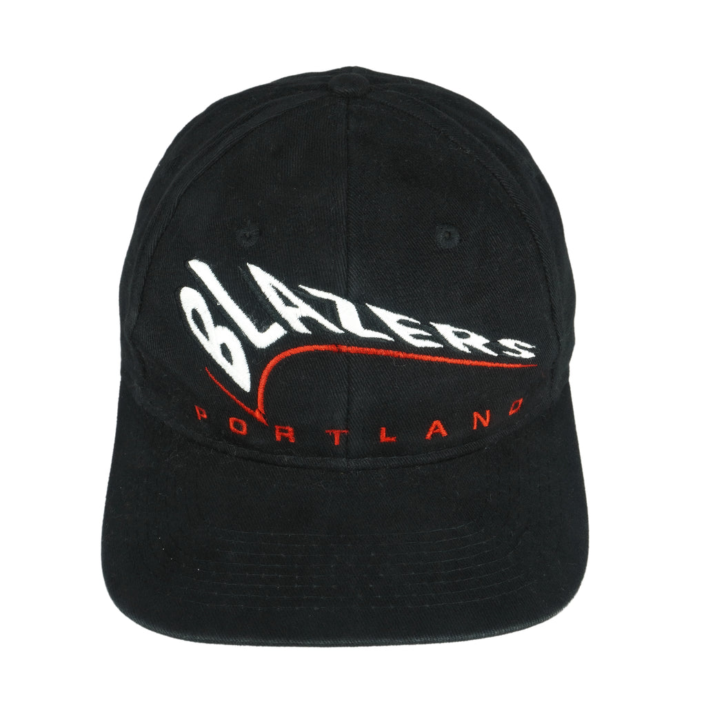 NBA - Portland Blazers Spell-Out Snap Back Hat 1990s OSFA Vintage Retro Basketball