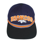 Starter - Denver Broncos Spell-Out Adjustable Hat 1990s OSFA Vintage Retro Football