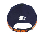 Starter - Denver Broncos Spell-Out Adjustable Hat 1990s OSFA Vintage Retro Football