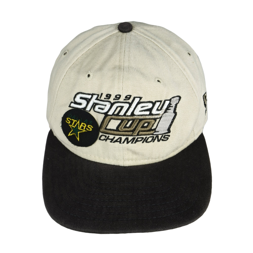 NHL (New Era) - Dallas Stars Stanley Cup Snap Back Hat 1999 OSFA Vintage Retro Hockey