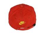 Nike - Red Air Jordan Strap Back Hat 1990s OSFA Vintage Retro Basketball