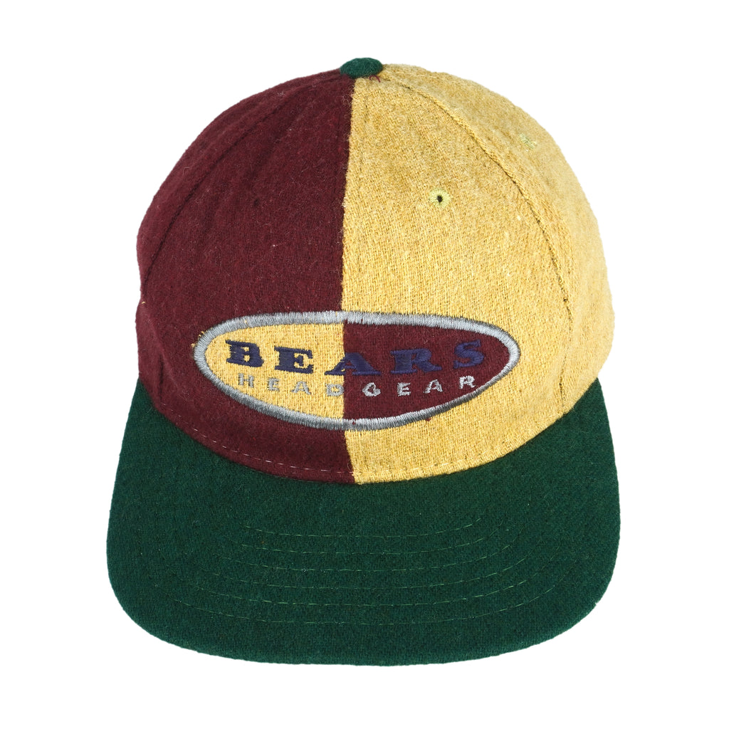 NFL (American Needle) - Chicago Bears Head Gear Strap Back Hat 1990s OSFA Vintage Retro Football