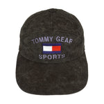 Tommy Hilfiger - Dark Grey Spell-Out Strapback Hat 1990s OSFA