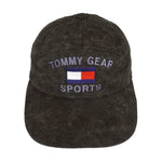 Tommy Hilfiger - Dark Grey Spell-Out Strap Back Hat 1990s OSFA Vintage Retro