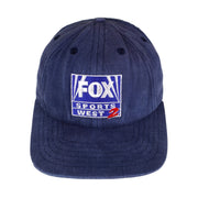 Vintage (UVS) - Fox Sports West 2 Blue Strap Back Hat 1990s OSFA Vintage Retro