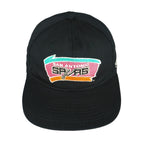 NBA (Drew Pearson) - San Antonio Spurs Spell-Out Snap Back Hat 1990s OSFA Vintage Retro Basketball