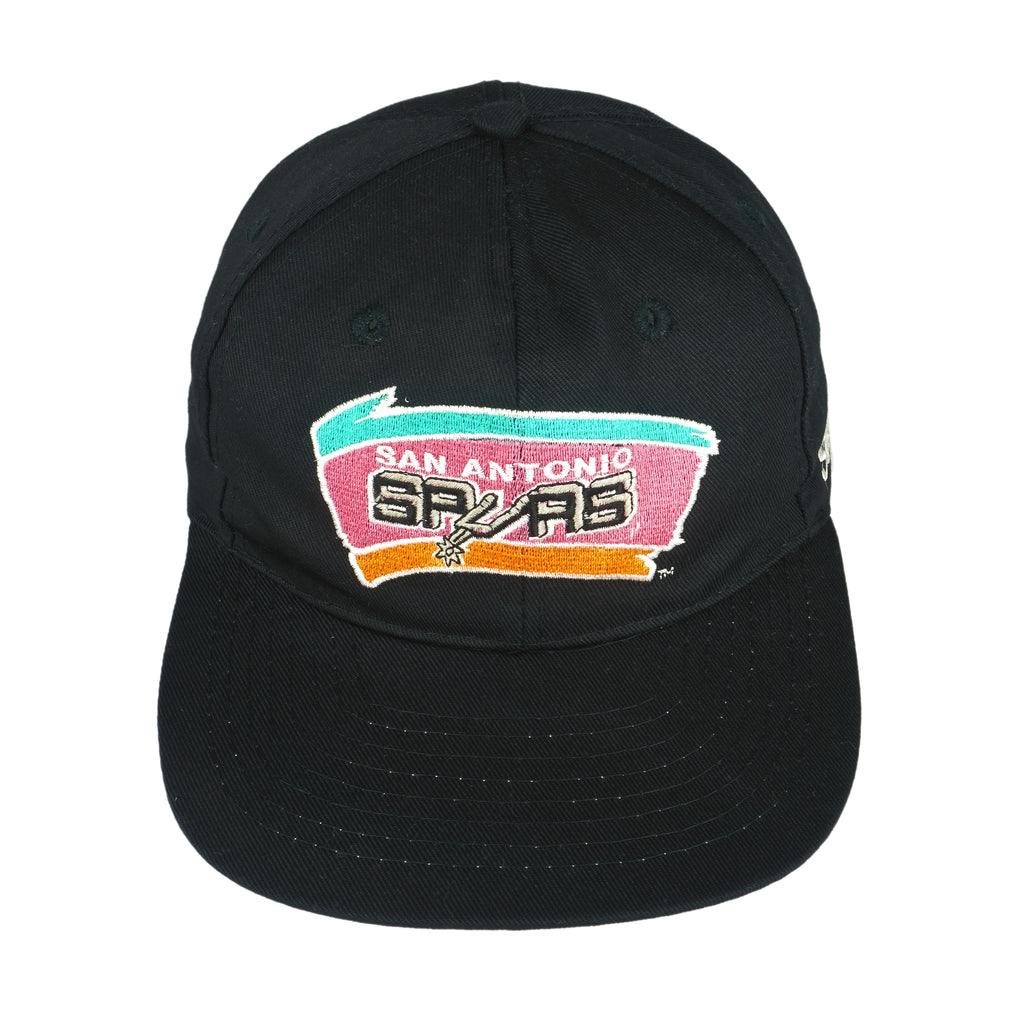 NBA (Drew Pearson) - San Antonio Spurs Spell-Out Snap Back Hat 1990s OSFA Vintage Retro Basketball