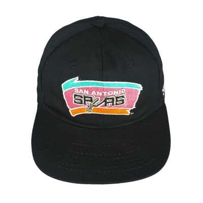 NBA (Drew Pearson) - San Antonio Spurs Spell-Out Snapback Hat 1990s OSFA