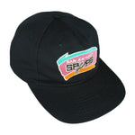 NBA (Drew Pearson) - San Antonio Spurs Spell-Out Snap Back Hat 1990s OSFA Vintage Retro Basketball