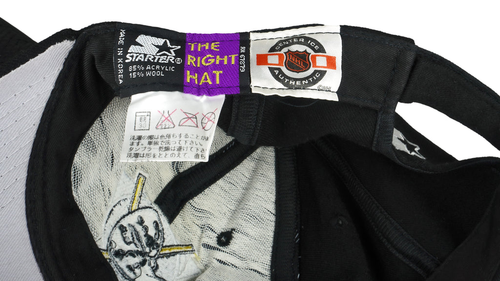 Starter - Anaheim Ducks Snap Back Hat 1990s OSFA Vintage Retro Hockey