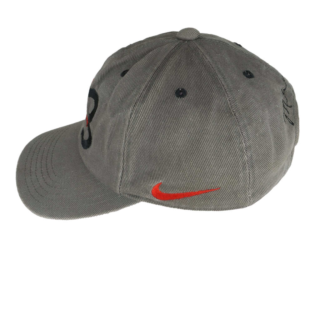 Nike - Grey Air Jordan 23 Snap Back Hat 1990s Large Vintage Retro