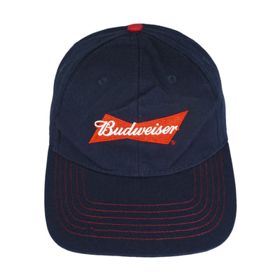 Budweiser (K Products) - Blue Spell-Out Strap Back Hat 1990s OSFA