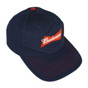 Budweiser (K Products) - Blue Spell-Out Strap Back Hat 1990s OSFA vintage Retro
