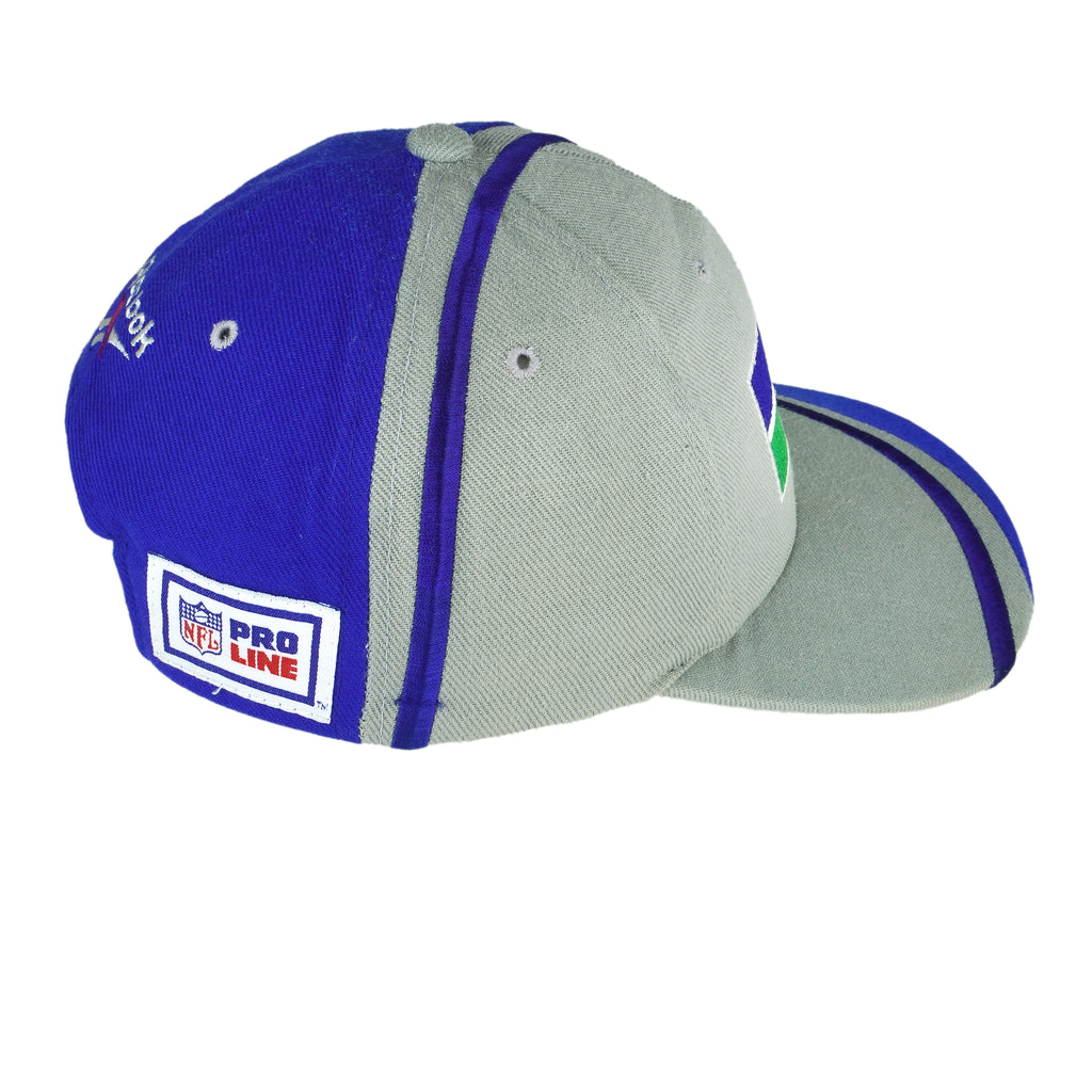 Reebok - Seattle Seahawks Snap Back Hat 1990s OSFA Vintage Retro Football