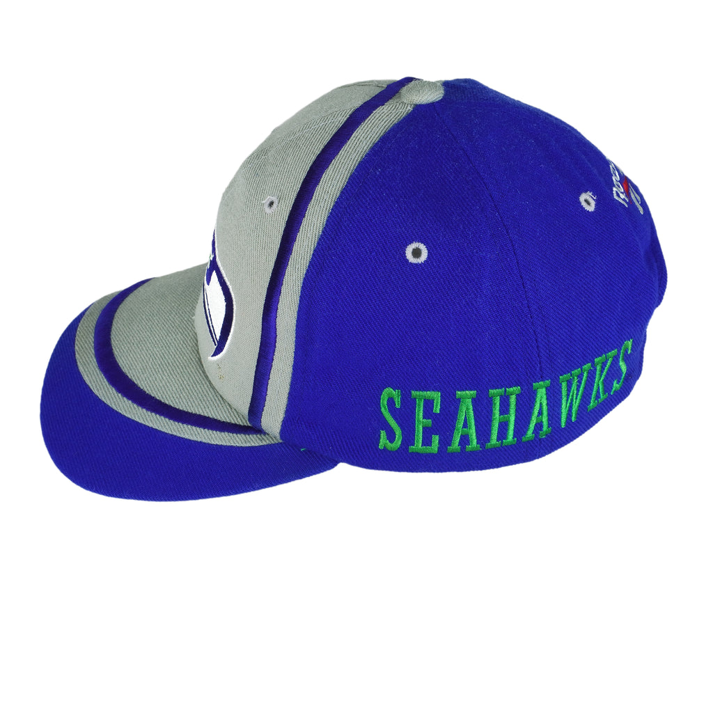 Reebok - Seattle Seahawks Snap Back Hat 1990s OSFA Vintage Retro Football