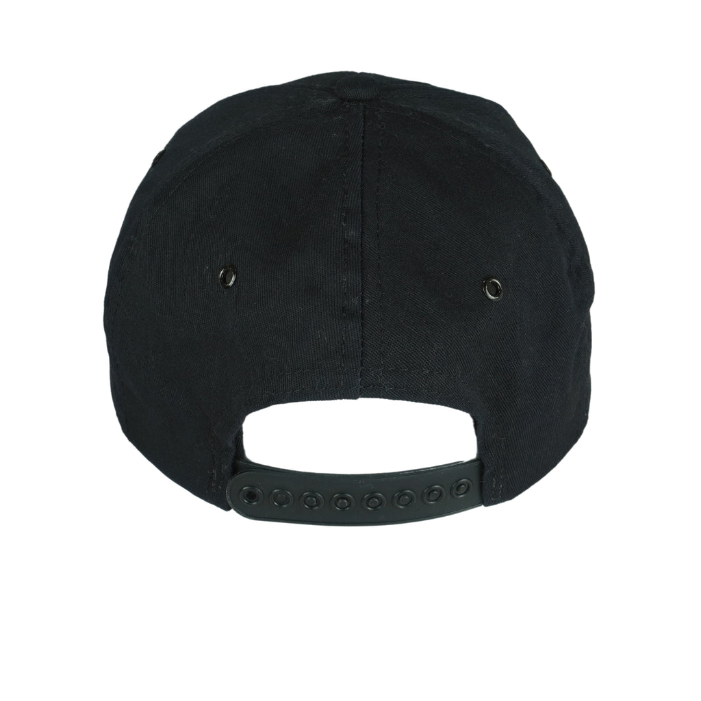 Budweiser - Black Spell-Out Snap Back Hat 1999 OSFA Vintage Retro