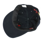 Marlboro (Vanguard) - Black Big Logo Strap Back Hat OSFA Vintage Retro