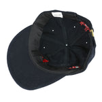 Marlboro (Vanguard) - Black Big Logo Strap Back Hat OSFA Vintage Retro
