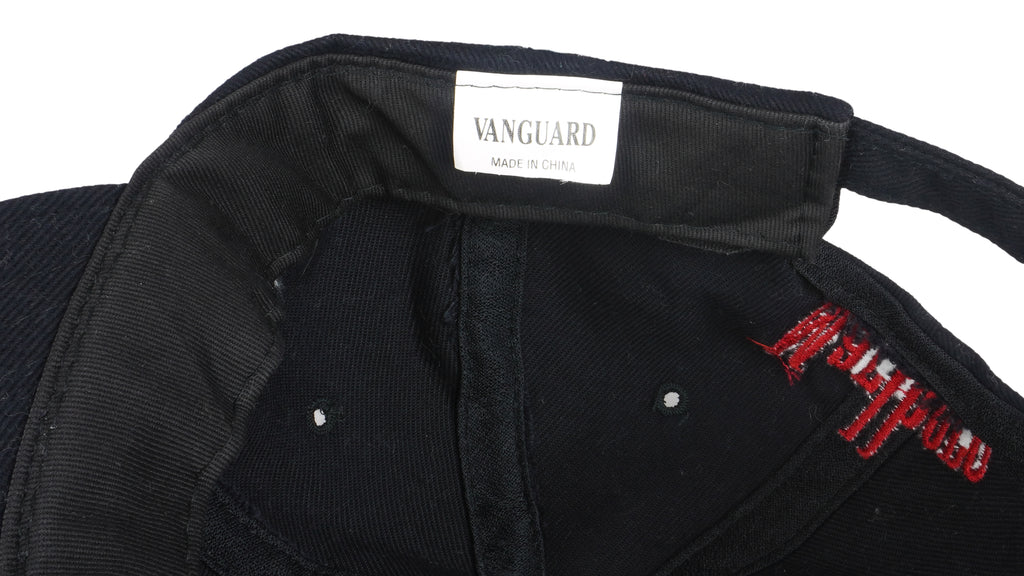 Marlboro (Vanguard) - Black Big Logo Strap Back Hat OSFA Vintage Retro