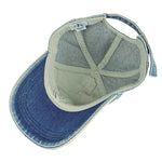 Calvin Klein - Blue Denim Spell-Out Strap Back Hat Vintage Retro