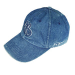 Fubu - Blue Spell-Out Big Logo Strap Back Hat 1990s OSFA Vintage Retro