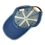 Fubu - Blue Spell-Out Big Logo Strap Back Hat 1990s OSFA Vintage Retro