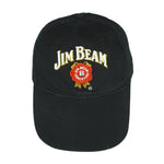 Vintage - Black Jim Beam Spell-Out Adjustable Hat 1990s OSFA Vintage Retro