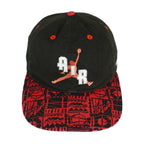 Nike - Black & Red Air Jordan 23 Snap Back Hat 1990s OSFA Vintage Retro