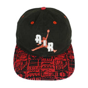 Nike - Black & Red Air Jordan 23 Snap Back Hat 1990s OSFA Vintage Retro