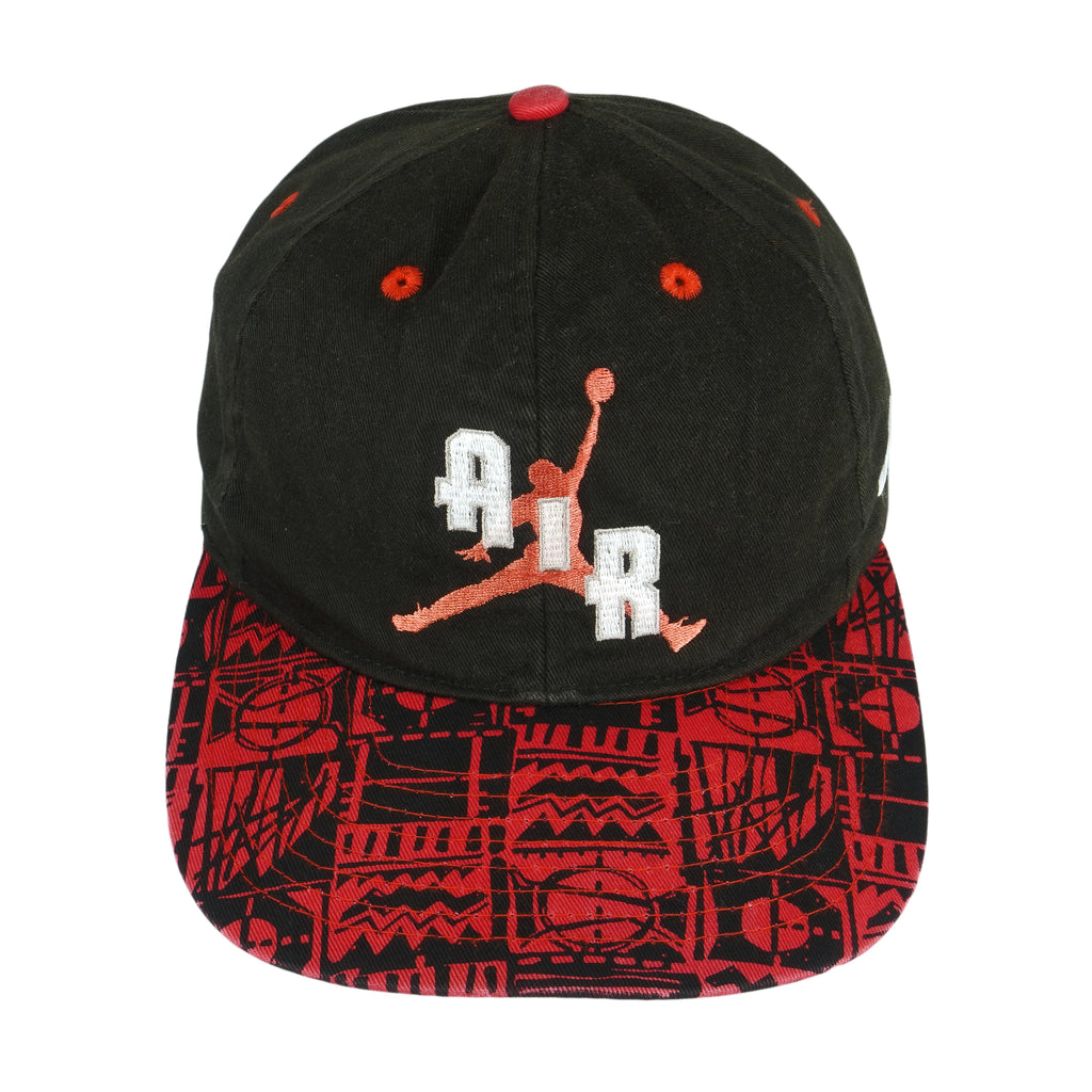 Nike - Black & Red Air Jordan 23 Snap Back Hat 1990s OSFA Vintage Retro