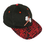 Nike - Black & Red Air Jordan 23 Snap Back Hat 1990s OSFA Vintage Retro