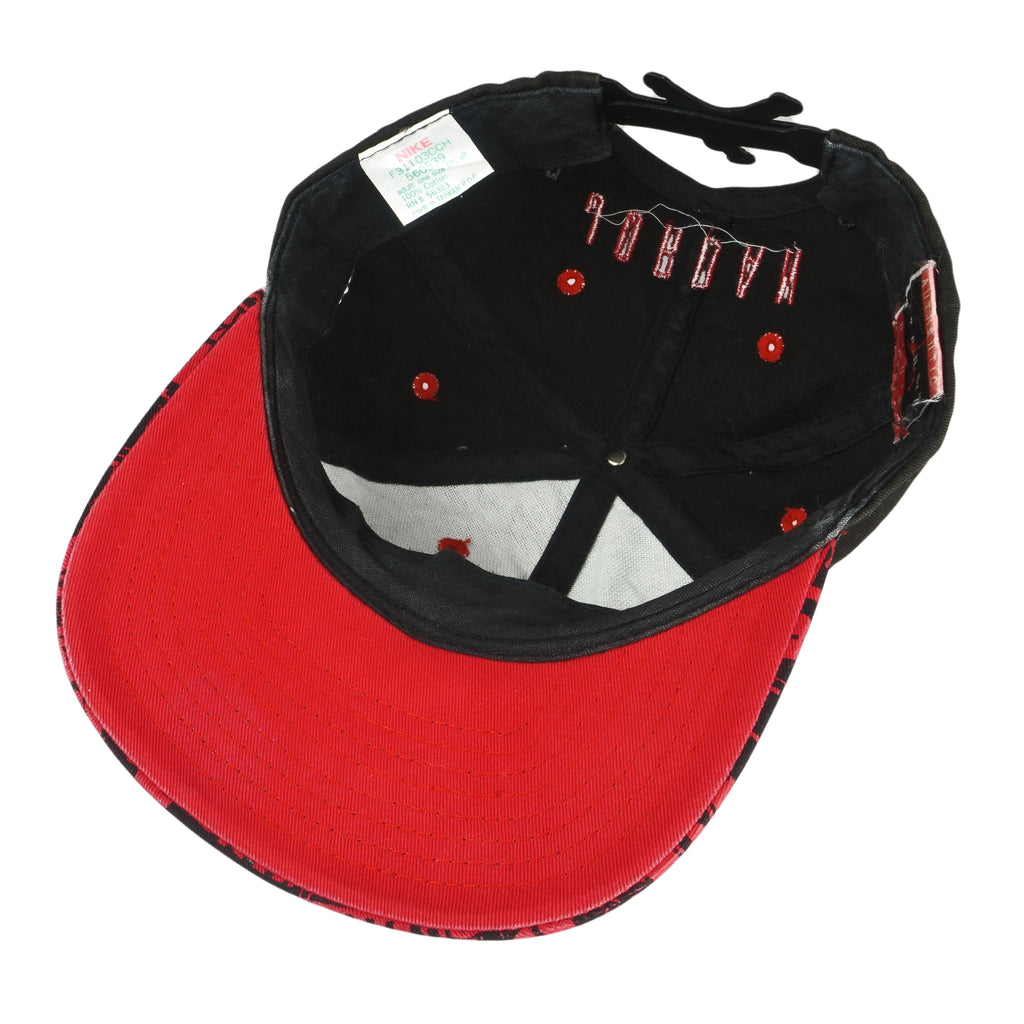 Nike - Black & Red Air Jordan 23 Snap Back Hat 1990s OSFA Vintage Retro