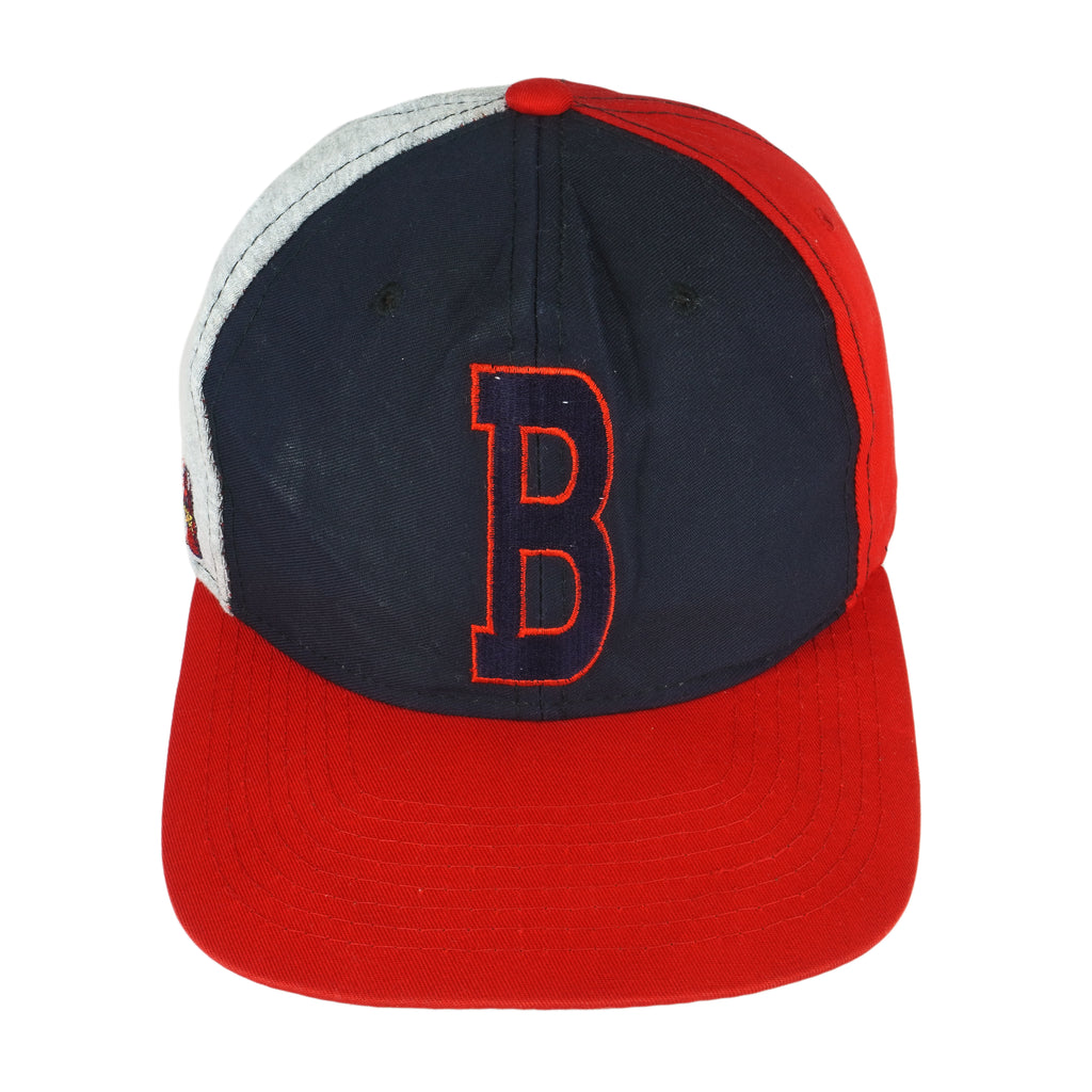 Starter - Atlanta Braves Spell-Out Snap Back Hat 1990s OSFA Vintage Retro Baseball