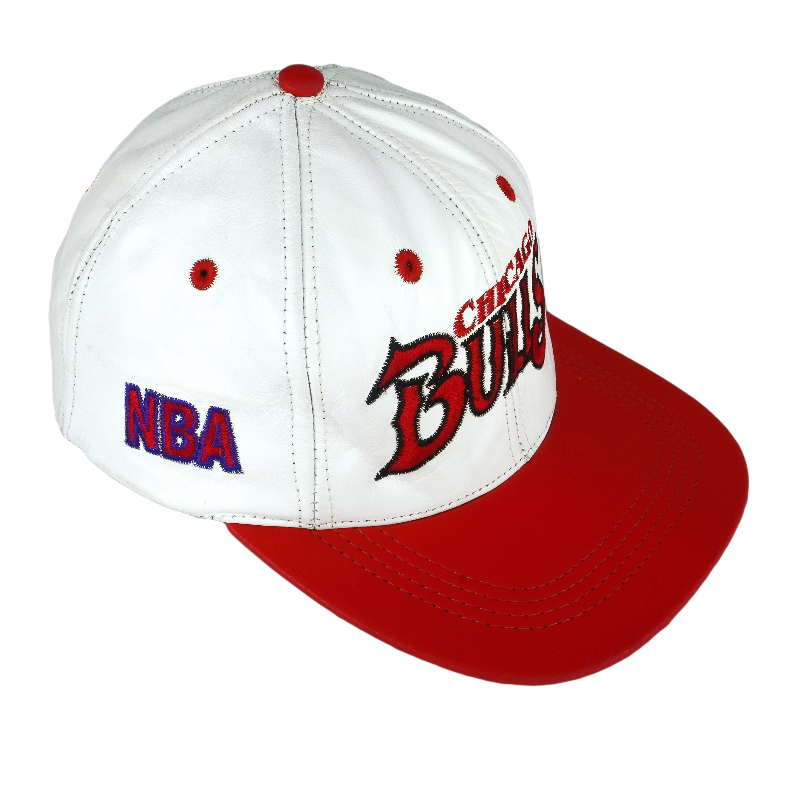 chicago bulls leather hat