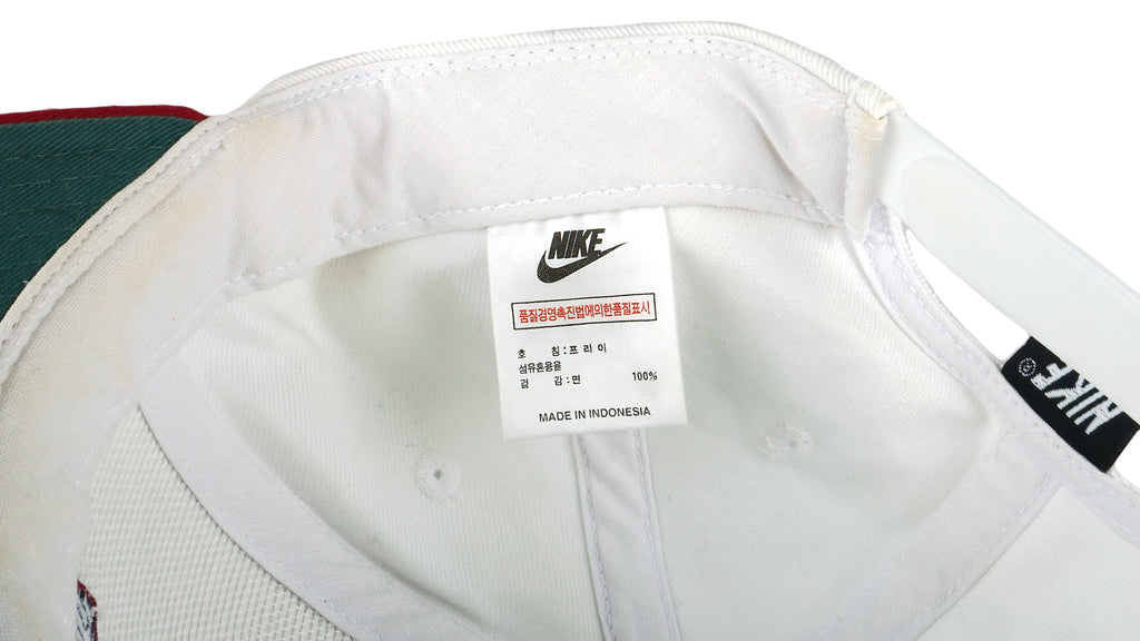 Nike - USA Big Logo Snap Back Hat 1990s OSFA Vintage Retro