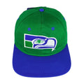 NFL (Game Day) - Seattle Seahawks Embroidered Snap Back Hat 1990s OSFA Vintage Retro Football
