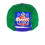 NFL (Game Day) - Seattle Seahawks Embroidered Snap Back Hat 1990s OSFA Vintage Retro Football