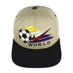 Nike - Brown Air Sports - World Cup Snapback Hat 1990s OSFA