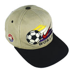 Nike - Brown World Cup Snap Back Hat 1990s OSFA Vintage Retro