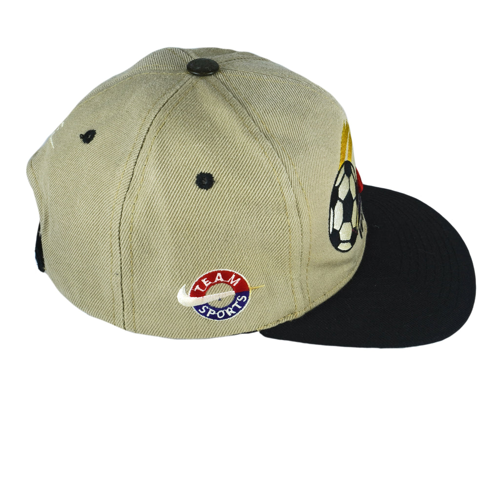 Nike - Brown World Cup Snap Back Hat 1990s OSFA Vintage Retro